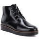 Schwarze Keilstiefeletten aus Lackleder für Damen von Potocki (Z25-JE19360)