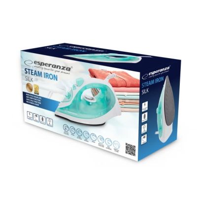 7. Esperanza SILK EHI005 Dampfbügeleisen (2200W; weiß)