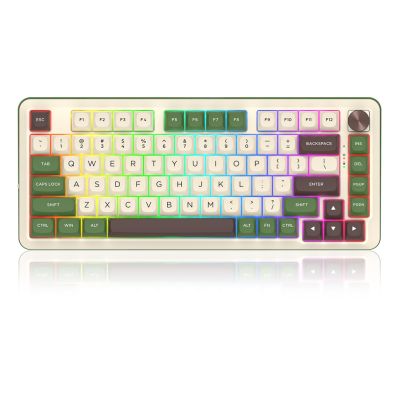 2. REDRAGON K681CGC-RGB-PRO Cyrus Tastatur USB + RF Wireless + Bluetooth Weiß, Grün