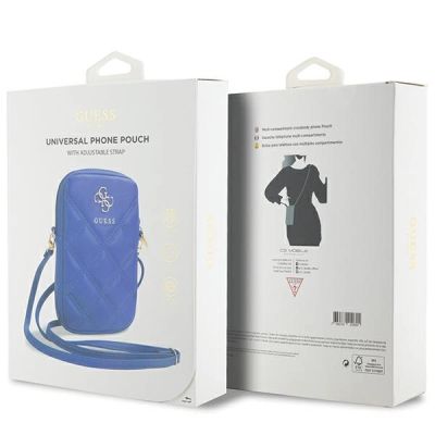 5. Guess Zip Quilted 4G Tasche – Blau