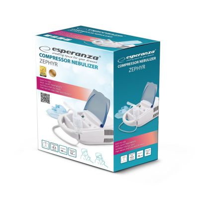 14. Esperanza ZEPHYR ECN002 Kompressorinhalator (weiß, blau)