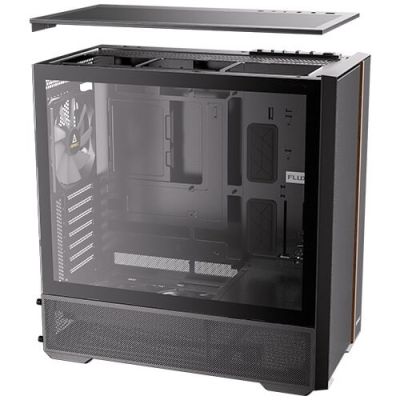 10. Antec FLUX REAR Midi-Tower, Schwarz