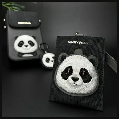 9. Nimmy Big Eyed Pet 2.0 Kartenetui mit Katzenmotiv, Schwarz