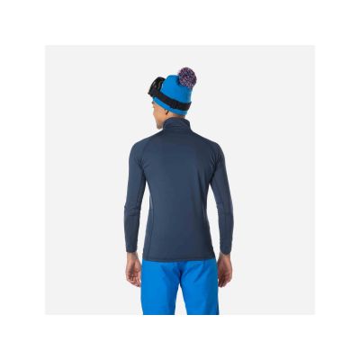 4. Rossignol Classique Marineblaues T-Shirt mit 1/2-Reißverschluss