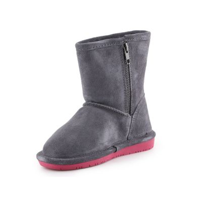 3. BearPaw Emma Kleinkind Zipper Jr 608TZ-903 Charcoal Pomberry Winterstiefel