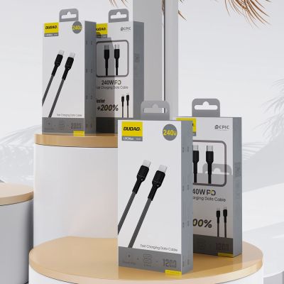 9. Dudao L9C Max 240W PD USB-C - USB-C Kabel 1,2m - Schwarz