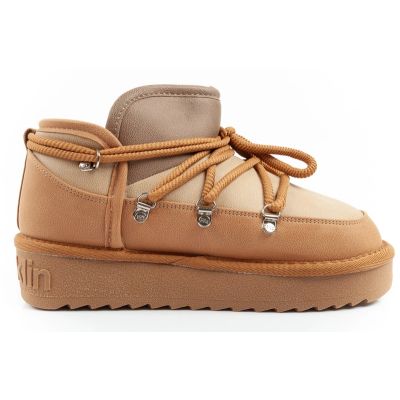 4. D.Franklin Damen-Schneestiefel, modische, gefütterte Winterstiefel