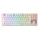 CHERRY MX 8.2 Pro TMR Kabellose Gaming-Tastatur USB + RF + Bluetooth QWERTZ, Deutschsilber, Weiß