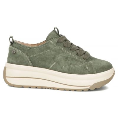 2. Filippo DP7959 grüne Leder-Plateau-Sneaker