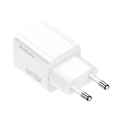 3. Wozinsky WWC-35W GaN USB-A + USB-C Wandladegerät – Weiß