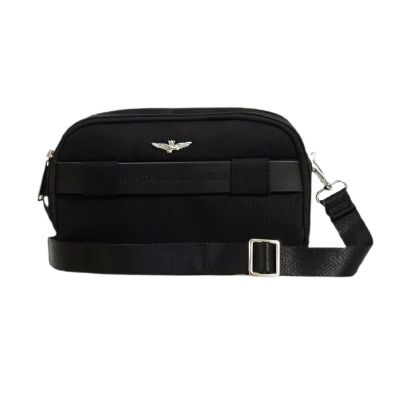 Aeronautica Militare Fly Herren-Schultertasche Schwarz - AM-327