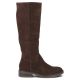 Braune Lederstiefel mit Stretch Filippo DKZ8222