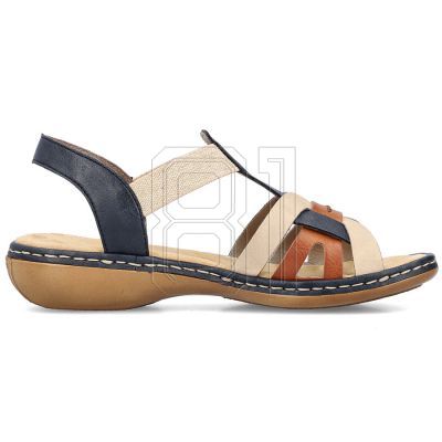 10. Bequeme Rieker W RKR662 mehrfarbige Sandalen