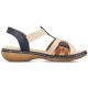 10. Bequeme Rieker W RKR662 mehrfarbige Sandalen