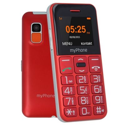 myPhone Halo Easy 4,32 cm (1,7") 70 g Grau, Rot Einsteiger-Smartphone
