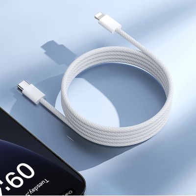 8. Joyroom S-A45 Ben Series 30W Kabel (USB-C - Lightning), geflochten 1m - Weiß