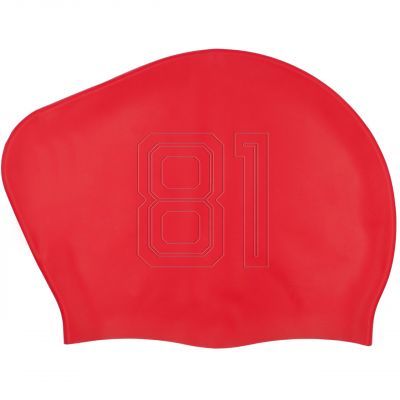 4. Crowell Recycling Pearl Silikon Badekappe Rot Farbe 9