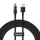 6. Baseus Gem USB Typ A auf iPhone 2,4A Kabel (Schwarz)