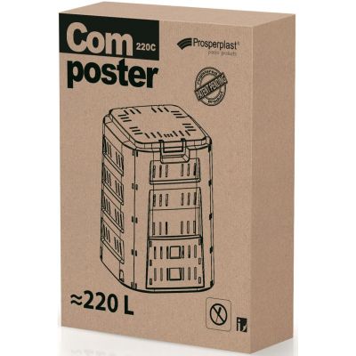 2. COMPOGREEN 220L PROSPERPLAST Gartenkompostbehälter