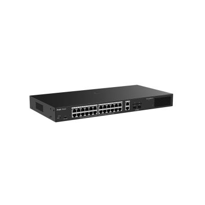 3. Ruijie Networks RG-ES228GS-LP Managed Network Switch L2 Gigabit Ethernet (10/100/1000) unterstützt PoE Desktop Schwarz