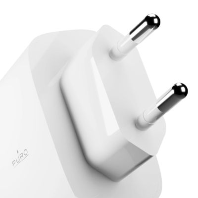 5. Puro Daily Prolite 45W USB-C USB-A Power Delivery Ladegerät mit USB-C Kabel - Weiß