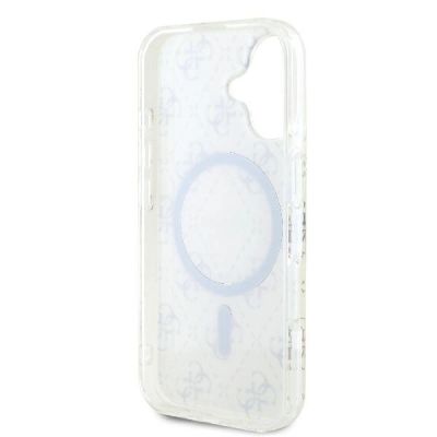 7. Guess IML 4G Background MagSafe Hülle für iPhone 16 Plus – weiß