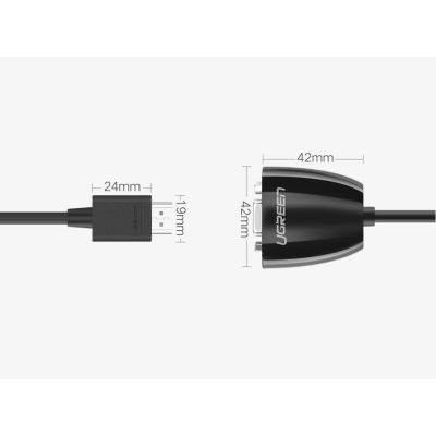 8. Ugreen Kabel Kabeladapter unidirektionaler Adapter mit HDMI (männlich) auf VGA (weiblich) FHD schwarz (MM105 40253)