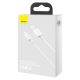 5. Baseus Superior USB-Kabel - Lightning 2,4 A 0,25 m Weiß (CALYS-02)