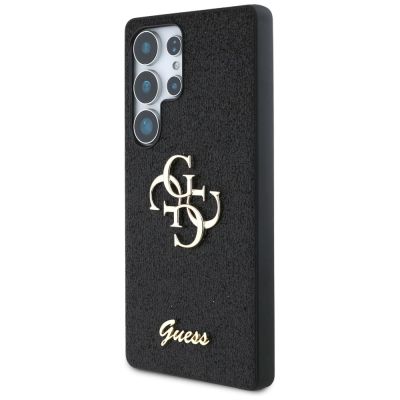 2. Guess Fixed Glitter Big 4G Metal Logo Hülle für Samsung Galaxy S25 Ultra schwarz