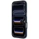 5. Karl Lagerfeld Saffiano MagSafe Hülle mit kleinem Schriftzug und Metalllogo für iPhone 17 Pro / 18 Pro – Hellblau
