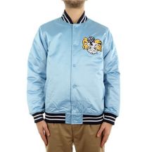Mitchell & Ness NCAA Schwere Satinjacke der University of North Carolina OJBF3413-UNCYYPPPLTBL