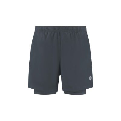 Rogelli 2in1 ESSENTIAL Herrenshorts, grau, Größe S