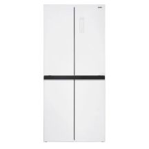 Kühlschrank mit Gefrierfach unten, mehreren Türen, NoFrost-Funktion, MPM-434-SBF-08, weißes Glas