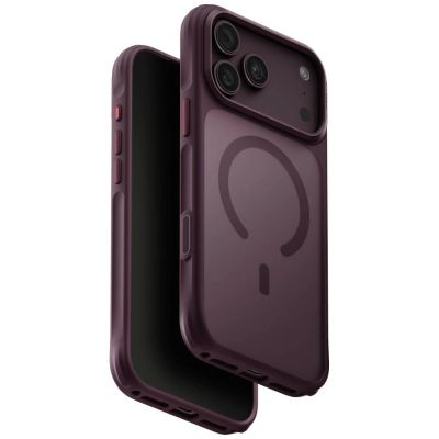 Uniq Veren Magclick Ladehülle für iPhone 18 Pro Max / 17 Pro Max – bordeauxrot