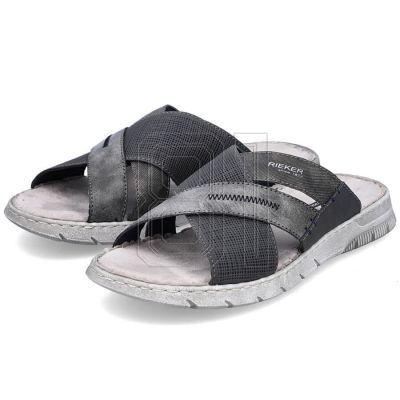 Rieker M RKR581 bequeme Flip-Flops, grau