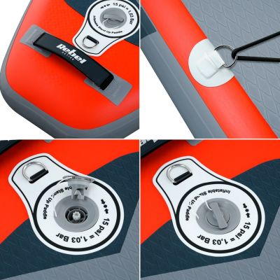 6. Aufblasbares SUP-Board REBEL ACTIVE 350 x 81 x 15 cm, orange