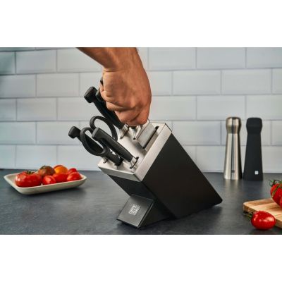 7. ZWILLING Four Star 35145-007-0 Selbstschärfendes Messerset, 7-teilig, Schwarz