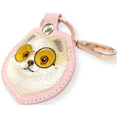 5. Nimmy Glasses Coole und niedliche Hunde-Tracker-Hülle - Rosa
