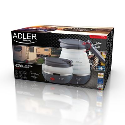 6. Adler AD 1279 Wasserkocher (750 W, 0,6 l; weiß)