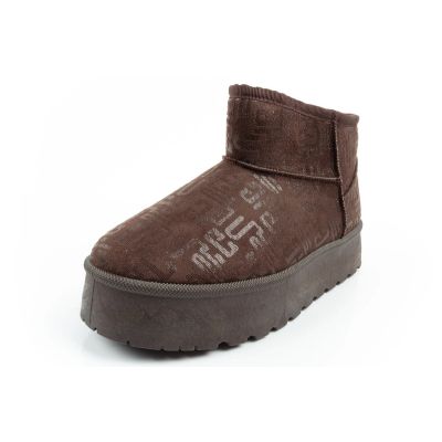 3. Lee Cooper Damen Winter Schneestiefel Modische Fellgefütterte Stiefelette Dunkelbraun