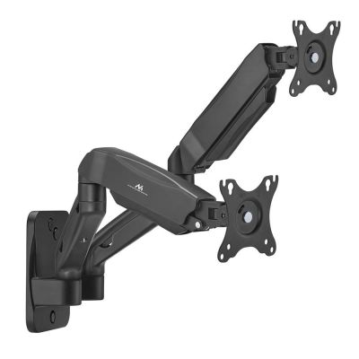 15. MACLEAN Wandhalterung für zwei Monitore 17-32 Zoll, max. 9 kg, mechanische Feder MC-988