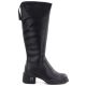 6. Schwarze Damen-Ankle-Boots aus Leder, Vinceza FIO27-67056