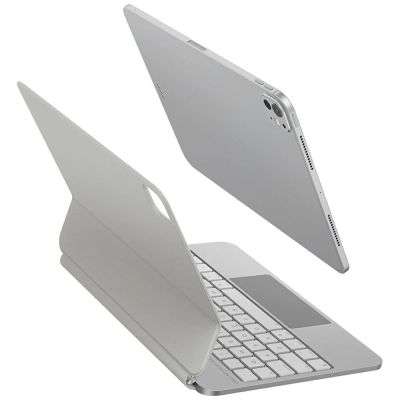 Uniq Venno Pro Magnetische Smart-Hülle mit Tastatur für iPad Pro 11" (2024/2025) – Weiß