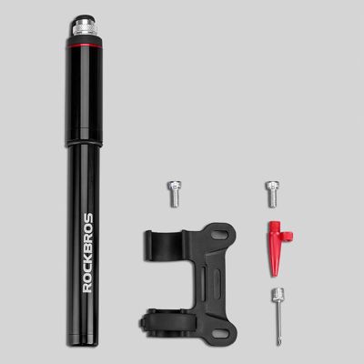 6. Rockbros SMART-B 150 PSI Mini-Fahrradpumpe für Presta- und Schrader-Ventile – Schwarz