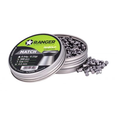 4,5 mm RANGER Diabolo Professional Match Flachkugeln 500 Stück 0,54 g