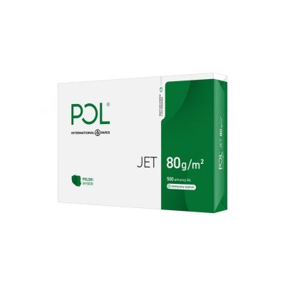 Bürokopierpapier POLJET 9938A80 (A4; 80 g/m²; 500 Blatt; weißes, mattes Papier)