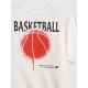 6. Locker geschnittenes Jungen-T-Shirt mit Aufdruck 4F 4FJRSS26TTSHM3835-10S