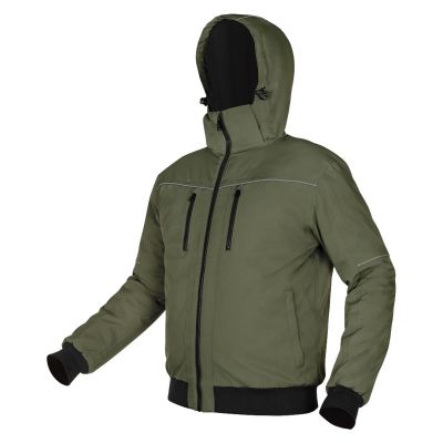 OUTDOOR isolierte Kapuzenjacke, grün, Größe S