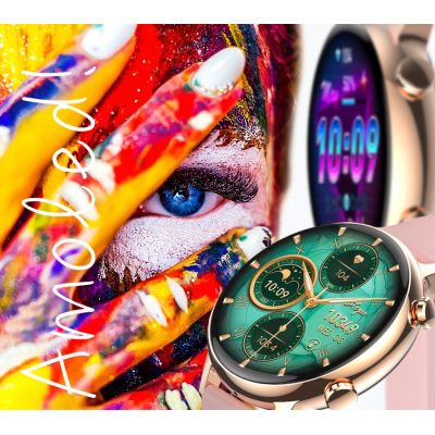 5. Damen-Smartwatch RUBICON RNCF09 Roségold/Pink SMARUB234