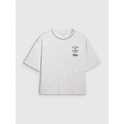 5. Oversize-T-Shirt für Damen mit Print, Größe 4F 4FRSS25TTSHF2979-26M